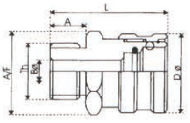 male threading socket